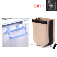 Load image into Gallery viewer, New product foldable kitchen trash can kitchen cabinet trash door hanging trash can car trash can toilet garbage waste storage
