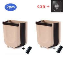 Load image into Gallery viewer, New product foldable kitchen trash can kitchen cabinet trash door hanging trash can car trash can toilet garbage waste storage
